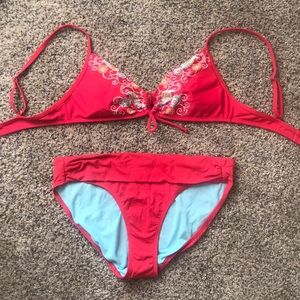Athleta Butterfly Bikini Top with Bottoms.  Sz M